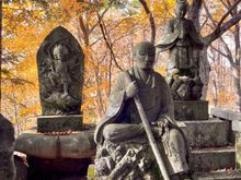 At the top of the pass: Ontakejinja Shrine