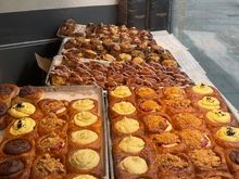 Buns!!! I bought 2 of them, cardamon. This place was Buns From Home. It was started during the pandemic, hence the name, but is now a franchise with several storefronts. So good!! 