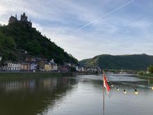 Beautiful evening on the Mosel river 