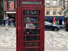 Red phone booths are everywhere!