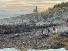 Random family on the beach