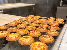 Fresh out of the oven and still puffed up and steaming 