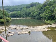 Walking along the river