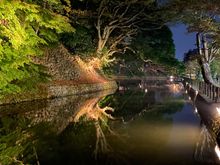 Sitting along the water below the castle 