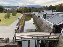 View from inside the castle 