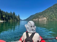 Kayaking on lake Cresent 