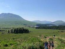 Loch Tulla from Bridge of Orchy viewpoint - school group field trip