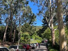 Not much parking in these narrow hills roads 