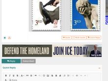 Anyone else getting these creepy ICE ads? Defend the Homeland? Who wrote this, Goebbels? 