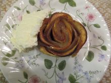 Apple Rose with  cinnamon  and  with ice cream.....but again  too simple