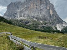 Sassolungo, on the walk back to the lift station