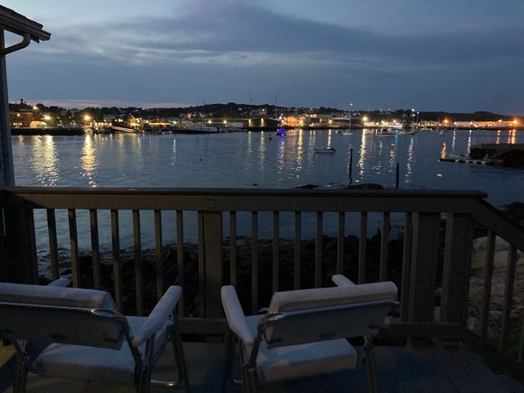 Evening view from the rental house