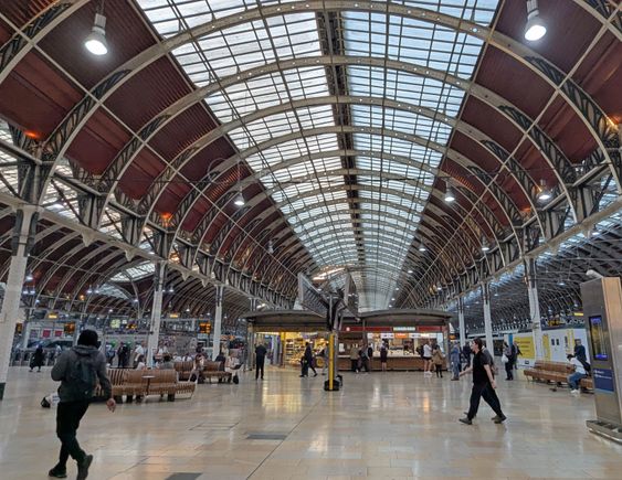 A much quieter Paddington Station