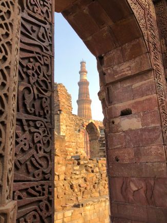 Probably my favourite site, the Qutb Minar Complex. Best seen towards the end of the day when the lighting was superb.