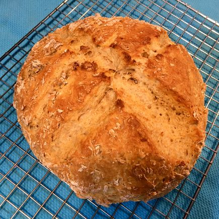 Hope the soda bread tastes better than the photo looks.