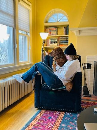 Kate and the Mol-dog.