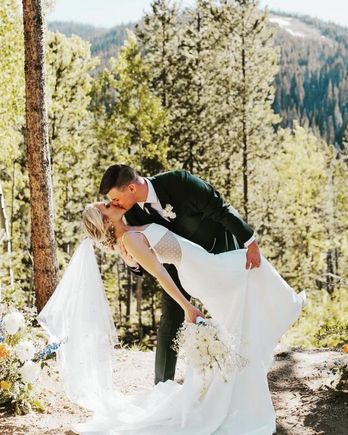 This picture shows her dress pretty good. 