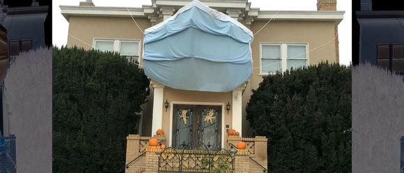 My daughter’s neighborhood usually goes all out for Halloween.  This is one of the houses on her street this year.