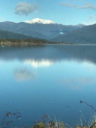 Coming back past  Lake Brunner around  lunch time 