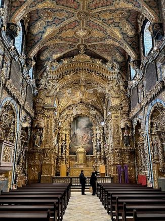 Once inside...the gold!