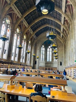 Reading room at UW library.