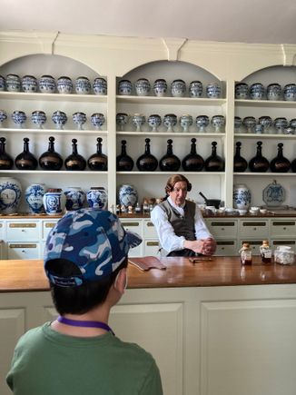 Inside the apothecary 