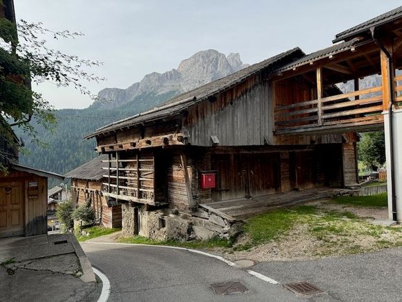 Traditional house up the hill
