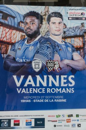 This initial overview commences with a rugby poster. Vannes had just lost the championship by a mere single point!