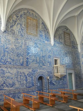 The Pousada chapel's beautiful tiles--open to all to visit