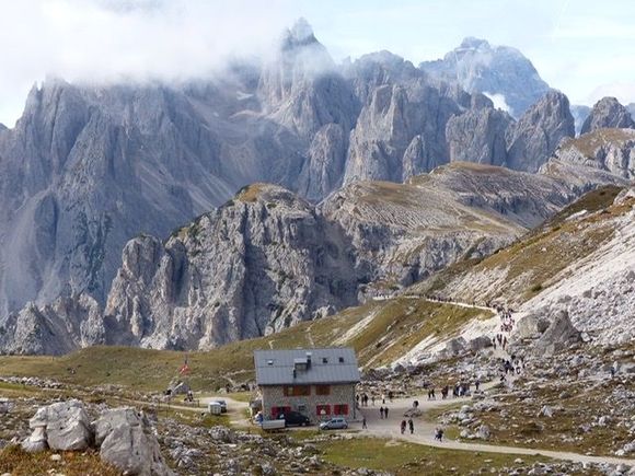 First hut by Tre Cime 