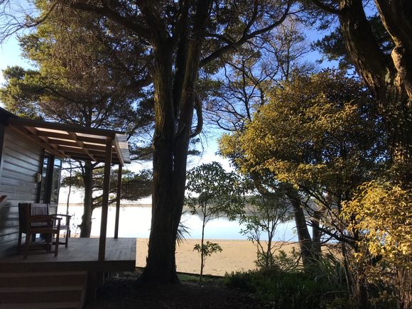 Last morning at Pounawea camping ground.