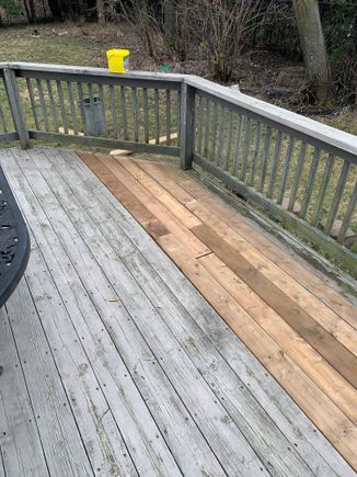 Hmmm fifteen years the brown will fade to grey. Can’t wait. 