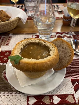 Filled with mushroom soup