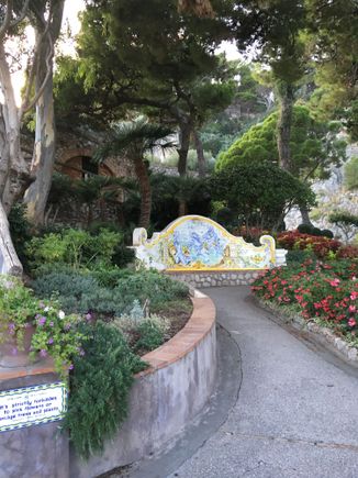 Walking through the lovely garden 