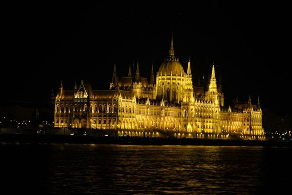 Buda Castle from the boat ride 