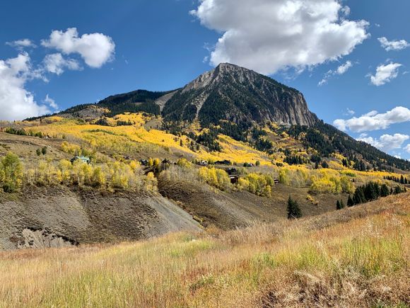 Mt. Crested Butte. The other side is a well regarded ski resort which we visited today, driving all the way to the top for some nice views.
