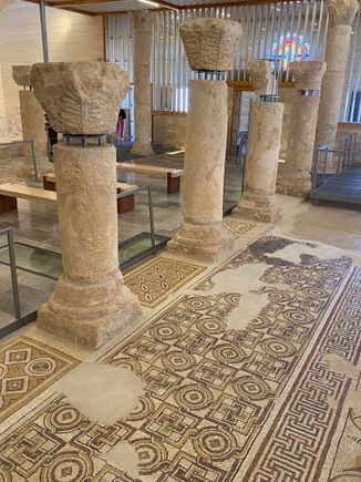 Mosaics in the church 