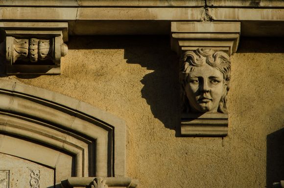 Facade detail from same.