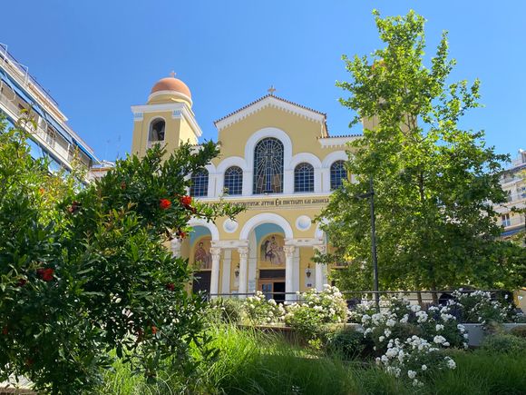 The church right next door to the Goulandris Foundation museum