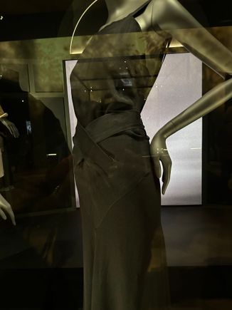 I couldn’t get a good picture of this gown but the design is very elegant. 