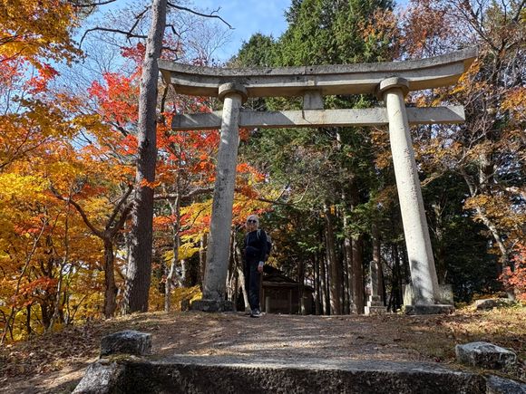 Ontakejinja Shrine, Mt. Ontake is visible from here