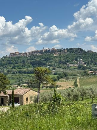 The hilltop town of Montepulciano