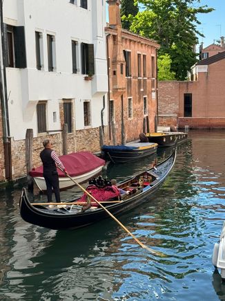 A lone gondola - a rare sight - unless you know where to look