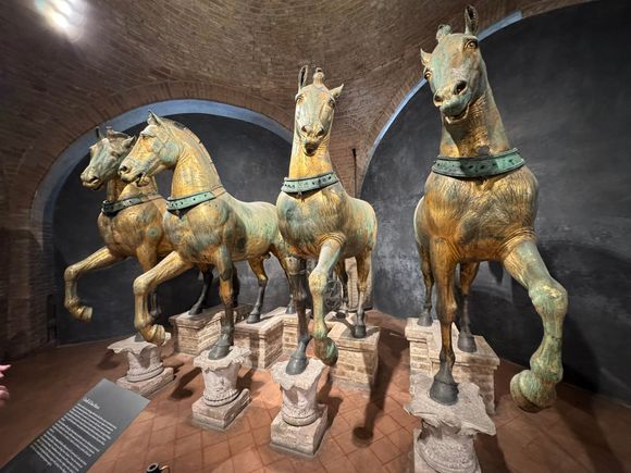 The original horses from the Loggia at St. Mark's Basilica