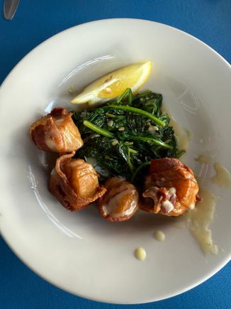 There were two little pearls in one of the scallops.