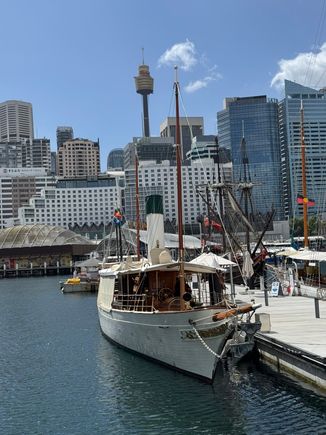The Steam Yacht Ena. This is a pleasure yacht built in 1900, and it has been beautifully restored.