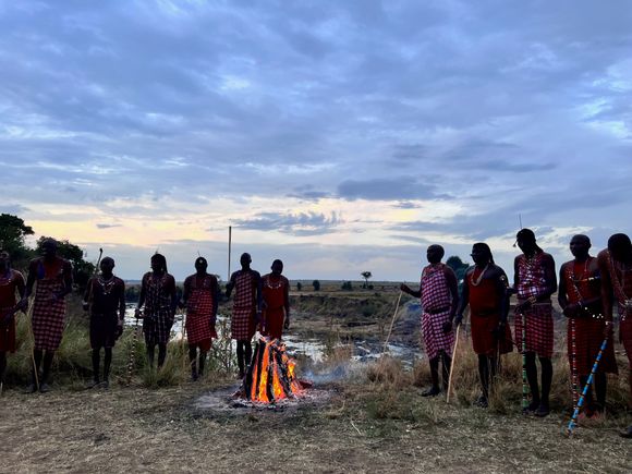 Masai warriors.