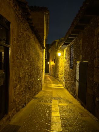 Casco Antiguo at night--it was chilly