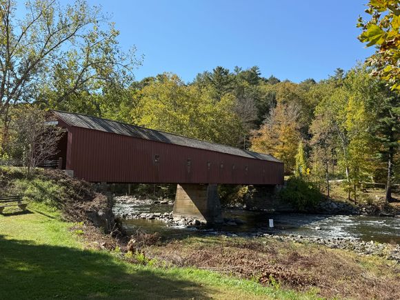 The leaves are about to start turning but not quite yet. 
