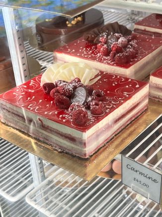 I ate my cannoli too fast to take a photo. Instead a tiny glimpse of what else is on offer inside this bakery.